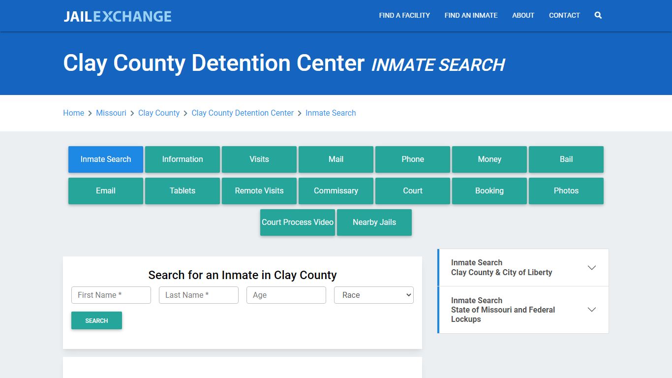 Clay County Detention Center, MO Inmate Search: Roster & Mugshots